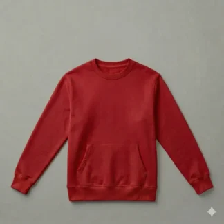 Bluza bez kaptura czerwona