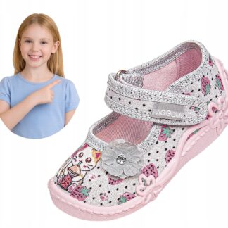 Kapcie dziecięce na rzep Viggami TAMI, pantofle do żłobka